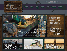 Tablet Screenshot of duckhuntingguideservice.com
